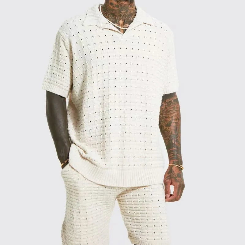 Men's Casual Polo Shirt – Breathable Fit for Warm Spring & Summer Days