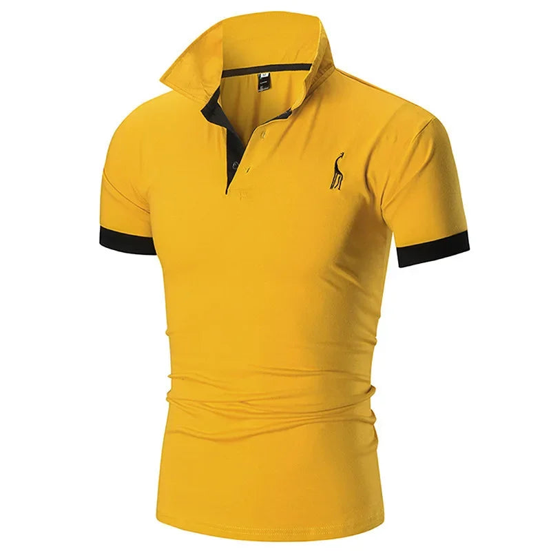 Men's Casual Polo Shirt – Lightweight Breathable Summer Essential — close-up