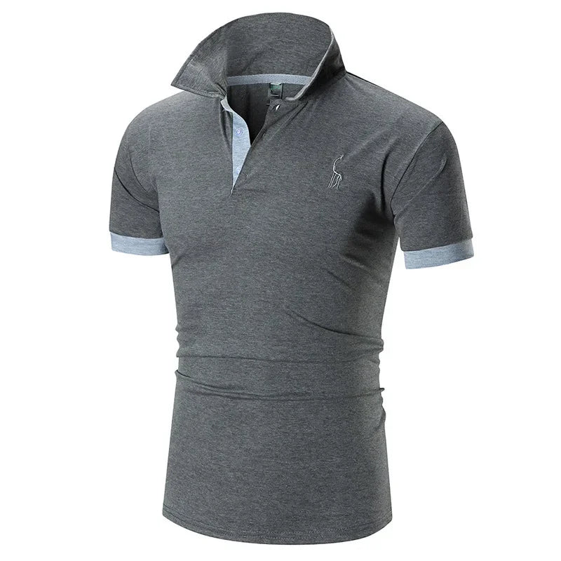 Men's Casual Polo Shirt – Lightweight Breathable Summer Essential — styling detail