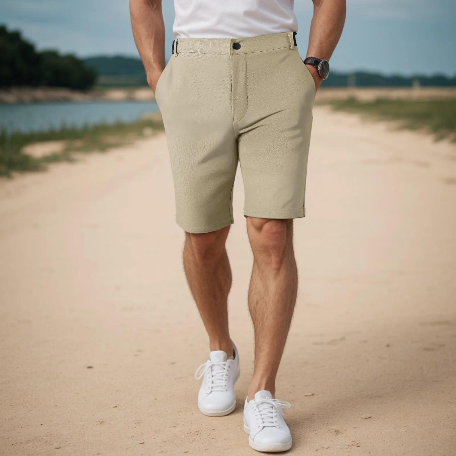 Men's Casual Shorts – Breathable Quick-Dry Design for Outdoor Comfort — detail view
