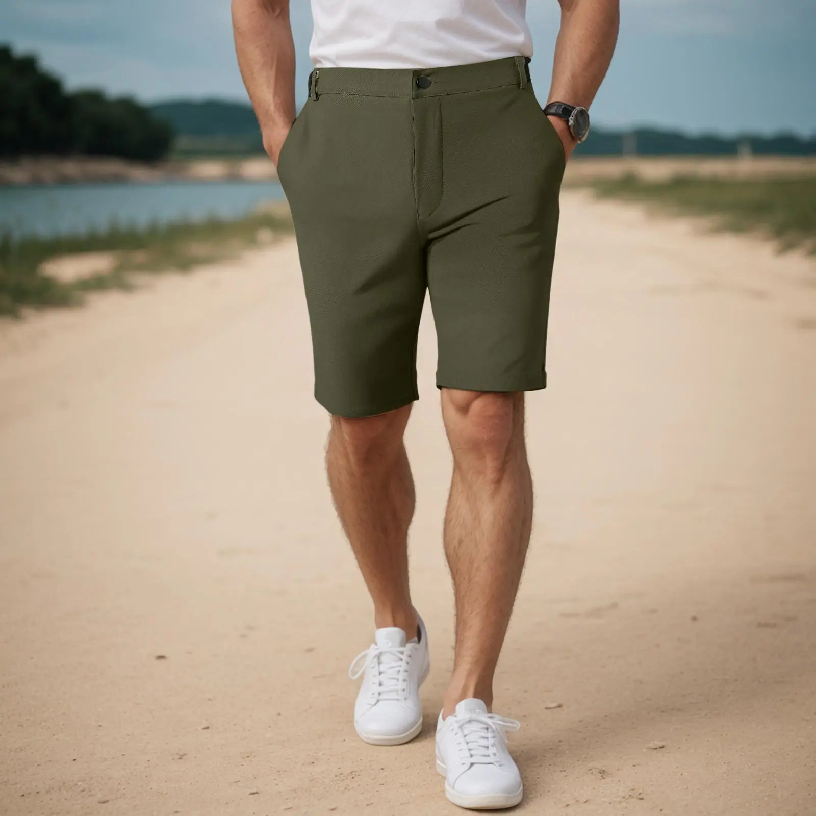 Men's Casual Shorts – Breathable Quick-Dry Design for Outdoor Comfort — side view
