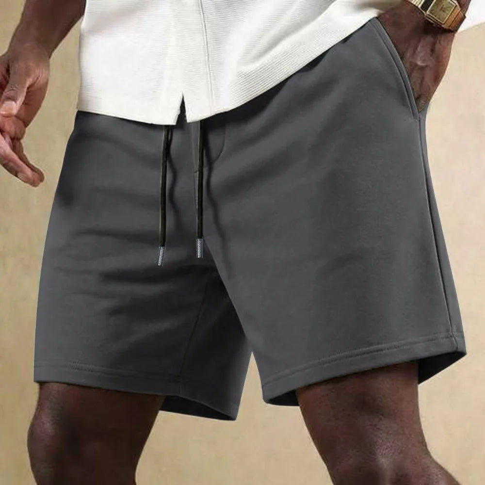 Men's Casual Shorts – Comfortable Cotton Summer Fitness Wear — detail view
