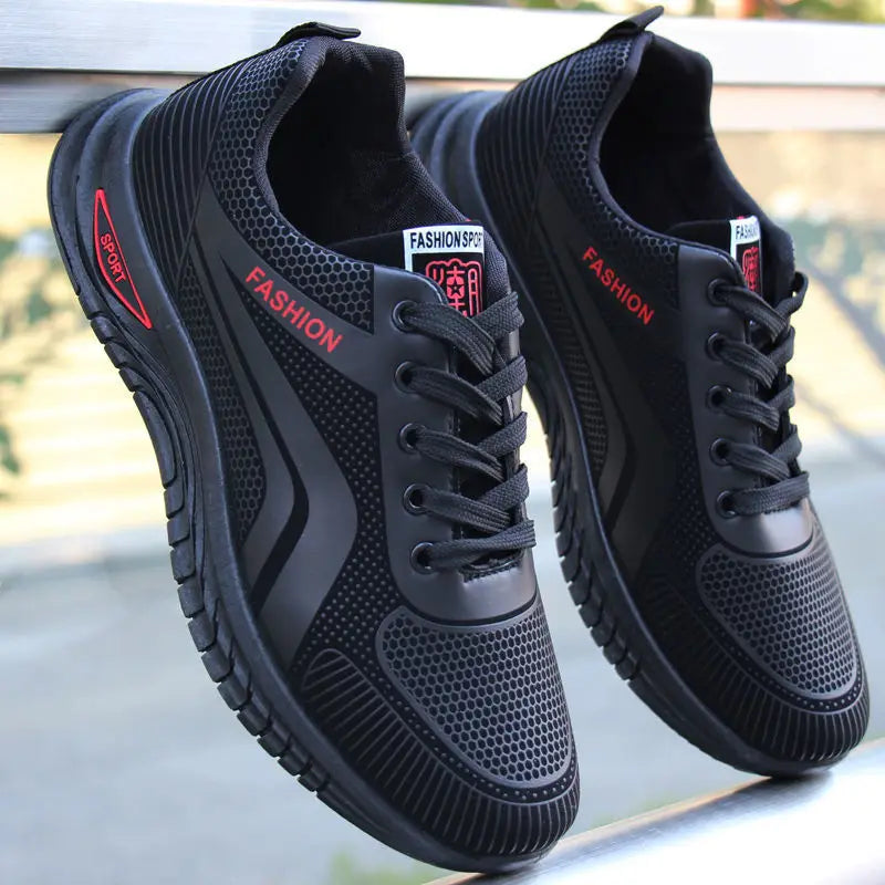 Men's Casual Sneakers – Breathable Antislip Trainers For Active Lifestyle — back view