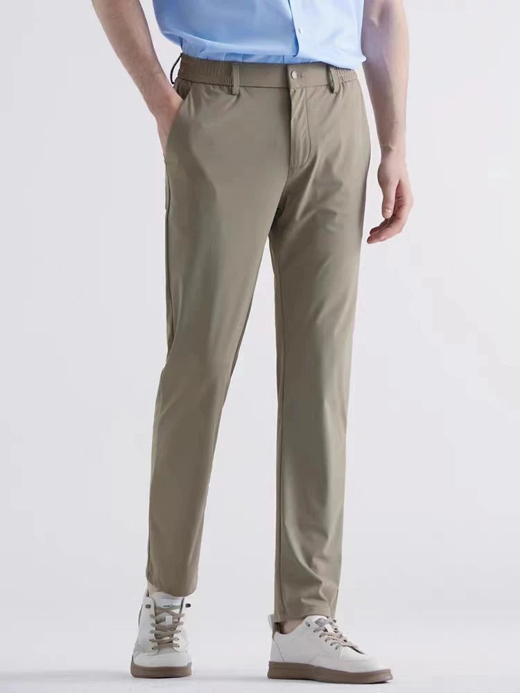 Men's Chino Pants – Lightweight Stretch Khaki for Summer Comfort — detail view