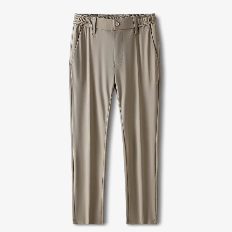 Men's Chino Pants – Lightweight Stretch Khaki for Summer Comfort — fabric detail
