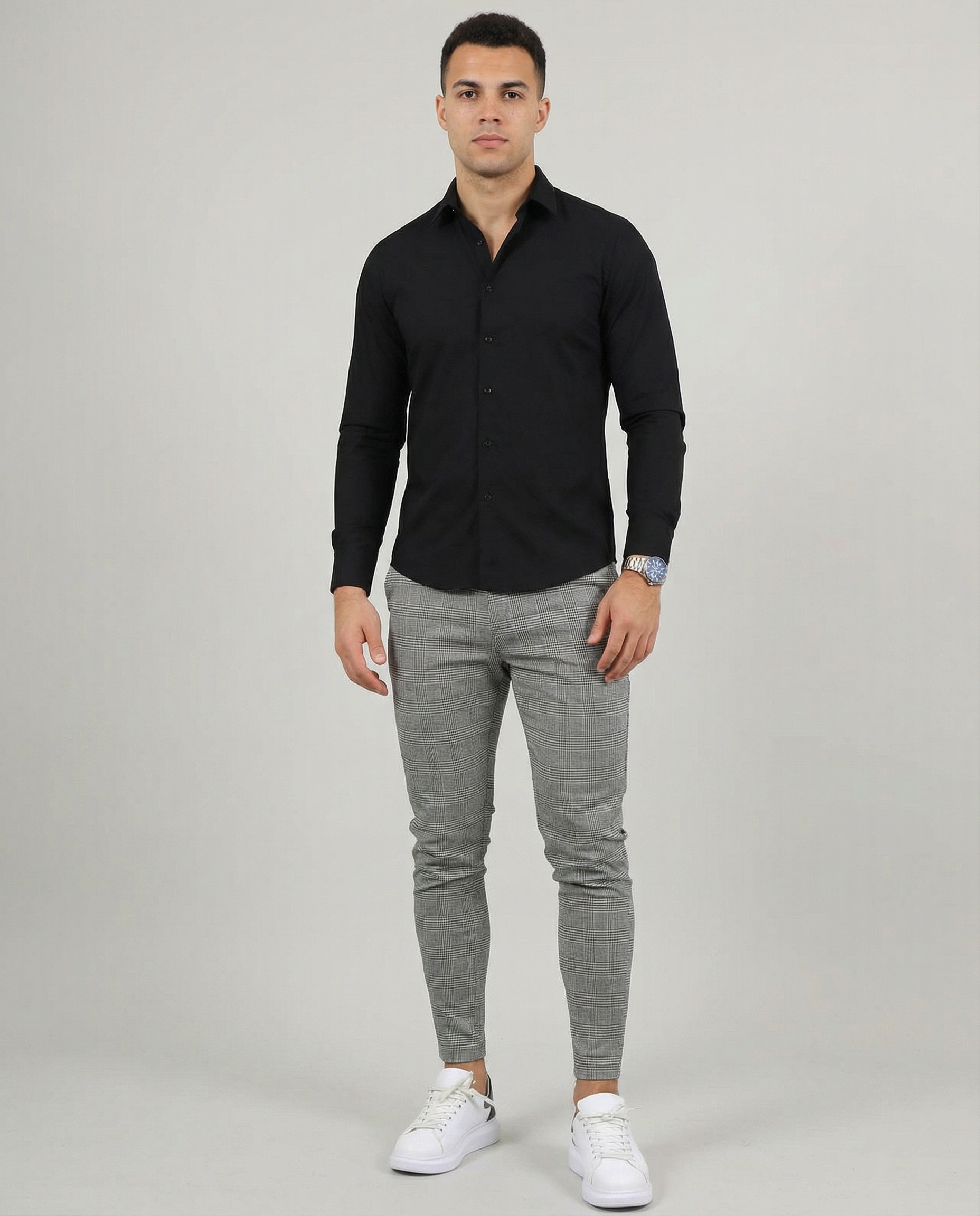Men's Chino Pants – Slim Fit Ankle Length Casual Trousers — side view