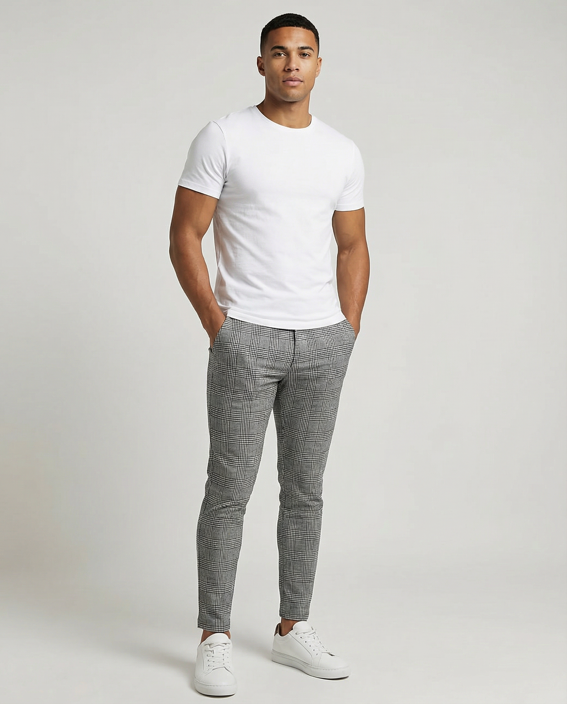 Men's Chino Pants – Slim Fit Ankle Length Casual Trousers