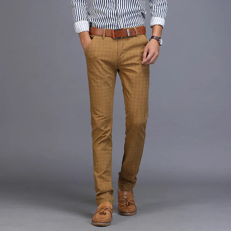 Men's Chino Pants – Slim Fit Chino Trousers for Casual or Office Wear — close-up