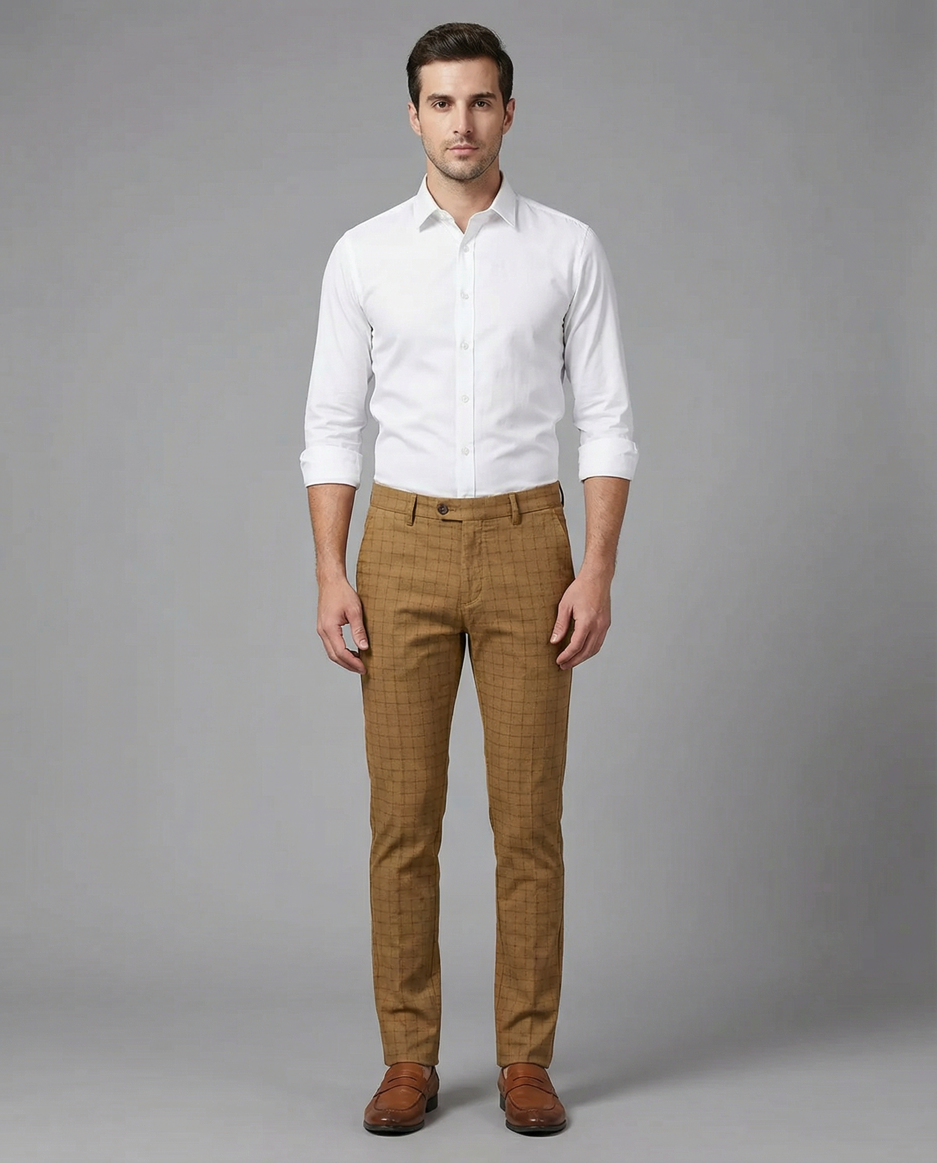 Men's Chino Pants – Slim Fit Chino Trousers for Casual or Office Wear — side view