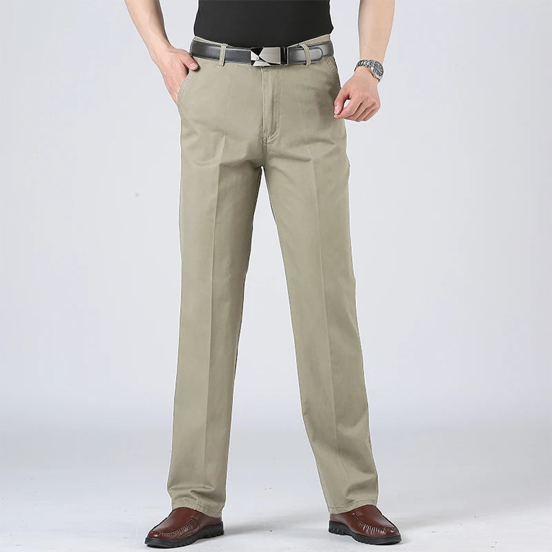 Men's Chinos – Classic Straight Fit for Versatile Autumn Style — alternative angle