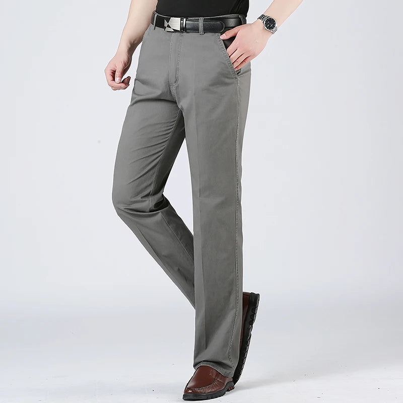 Men's Chinos – Classic Straight Fit for Versatile Autumn Style — fit overview