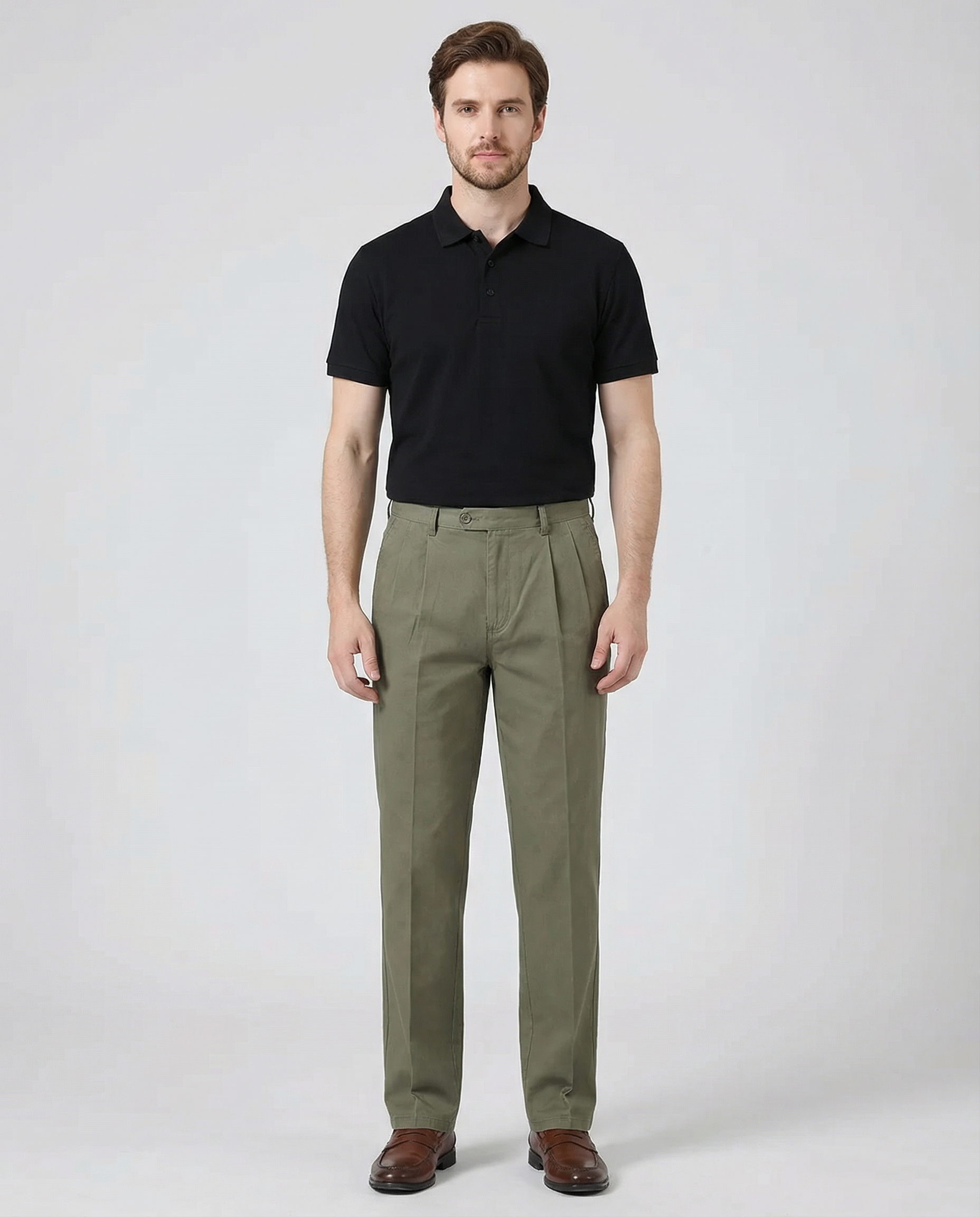 Men's Chinos – Classic Straight Fit for Versatile Autumn Style — side view