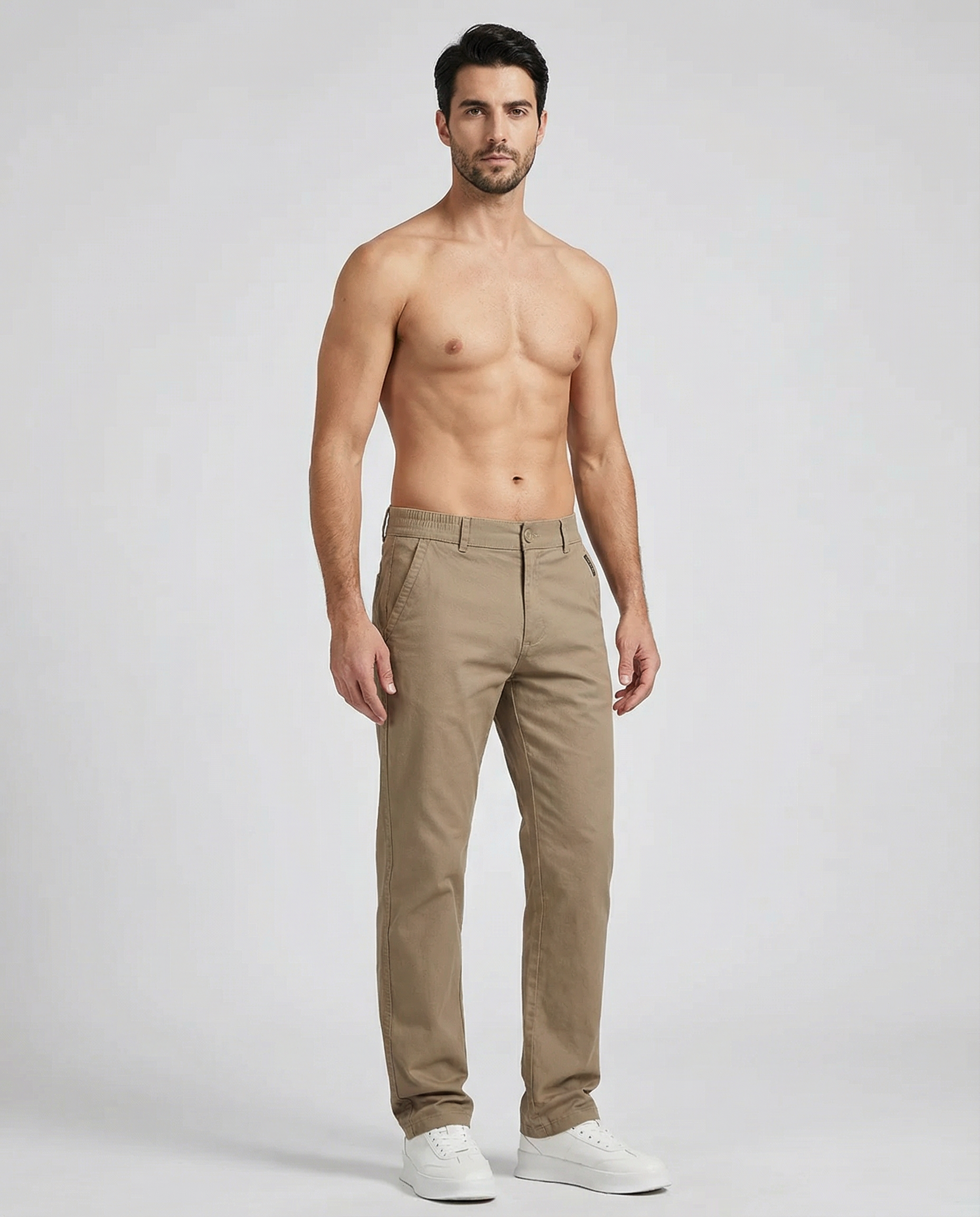 Men's Chinos – Stretchy Straight Fit for Versatile Casual Elegance — back view