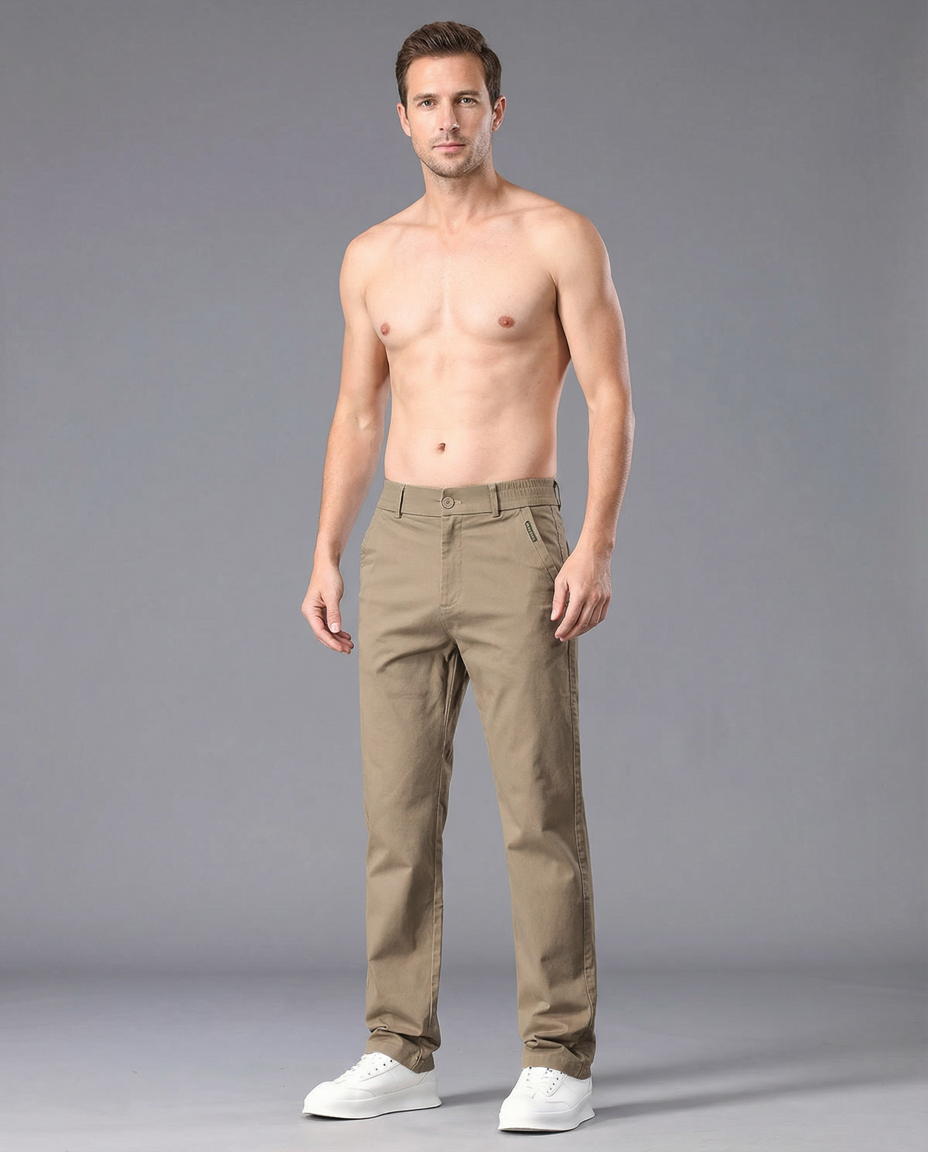 Men's Chinos – Stretchy Straight Fit for Versatile Casual Elegance — side view