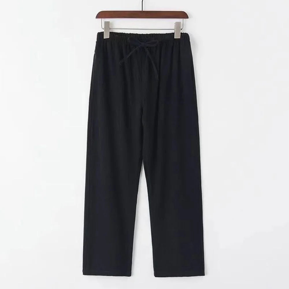 Men's Coastal Joggers – Comfortable Cotton Linen Summer Pants — alternative angle