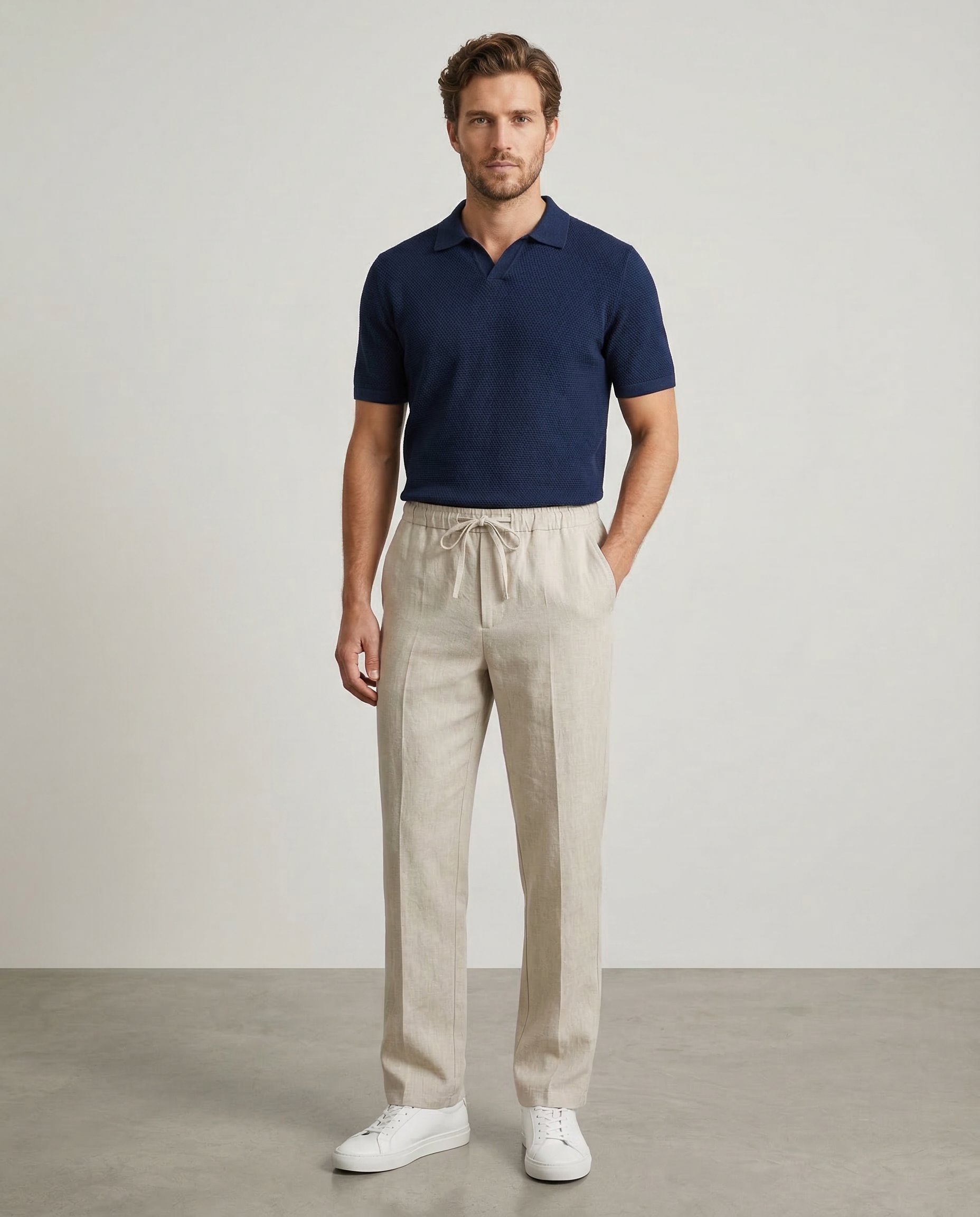 Men's Coastal Joggers – Comfortable Cotton Linen Summer Pants