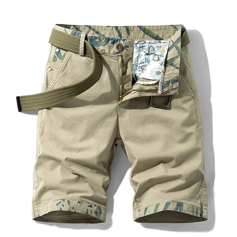 Men's Cotton Cargo Shorts – Relaxed Fit with Practical Pockets for Casual Summer Adventures — alternative angle