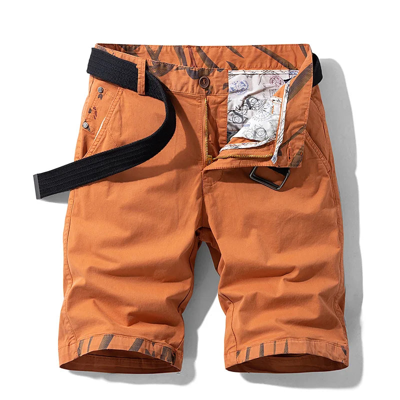 Men's Cotton Cargo Shorts – Relaxed Fit with Practical Pockets for Casual Summer Adventures — close-up