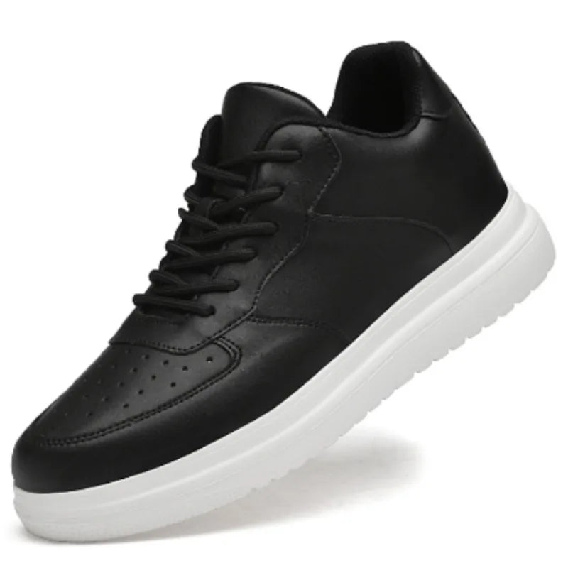 Men's Elevate Sneakers – Stylish Height-Increasing Leather Design — alternative angle