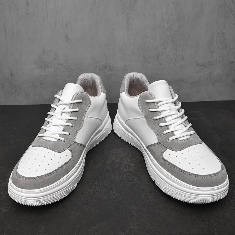 Men's Elevate Sneakers – Stylish Height-Increasing Leather Design — detail view