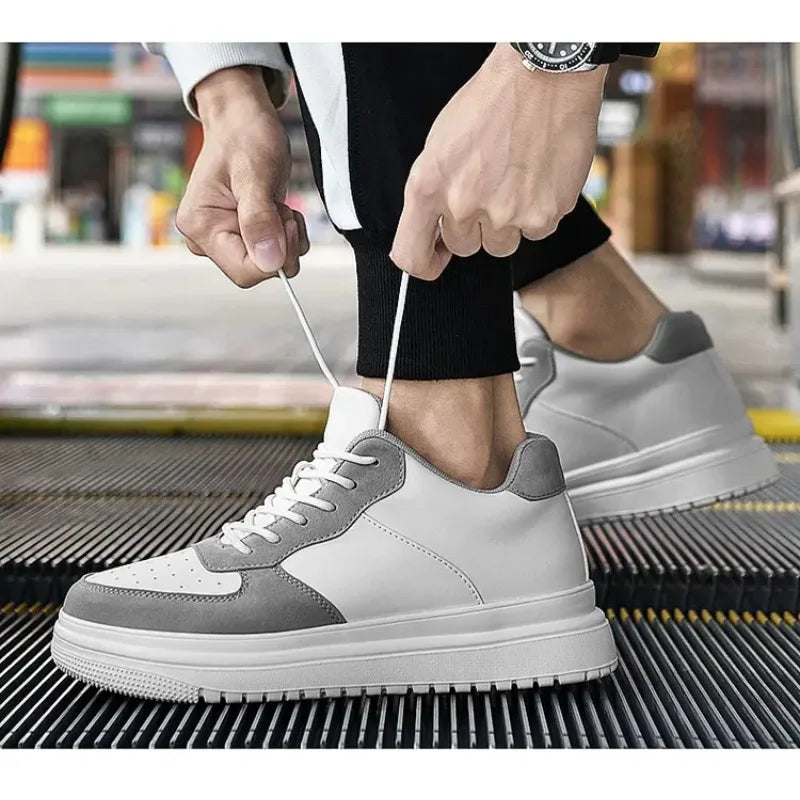 Men's Elevate Sneakers – Stylish Height-Increasing Leather Design