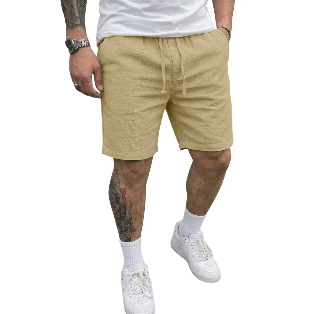 Men's Linen Shorts – Lightweight Casual Beachwear — alternative angle