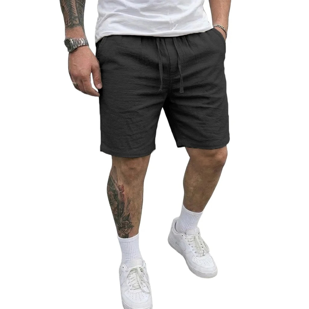 Men's Linen Shorts – Lightweight Casual Beachwear — fit overview