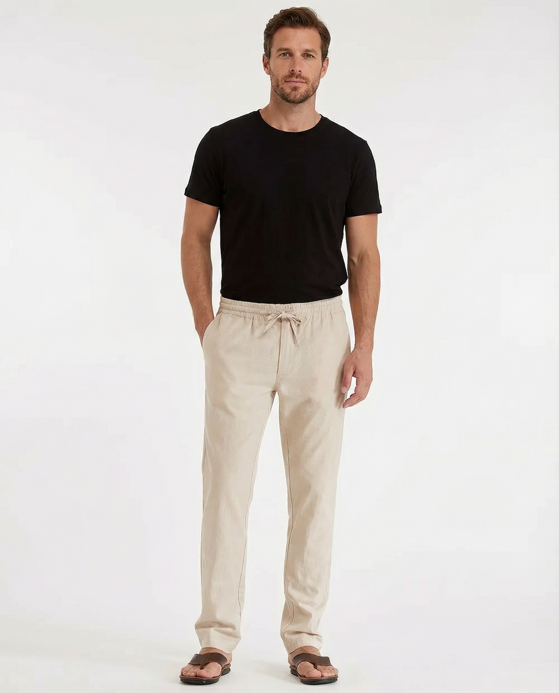 Men's Linen Trousers – Lightweight Breathable Comfort for Summer Outings