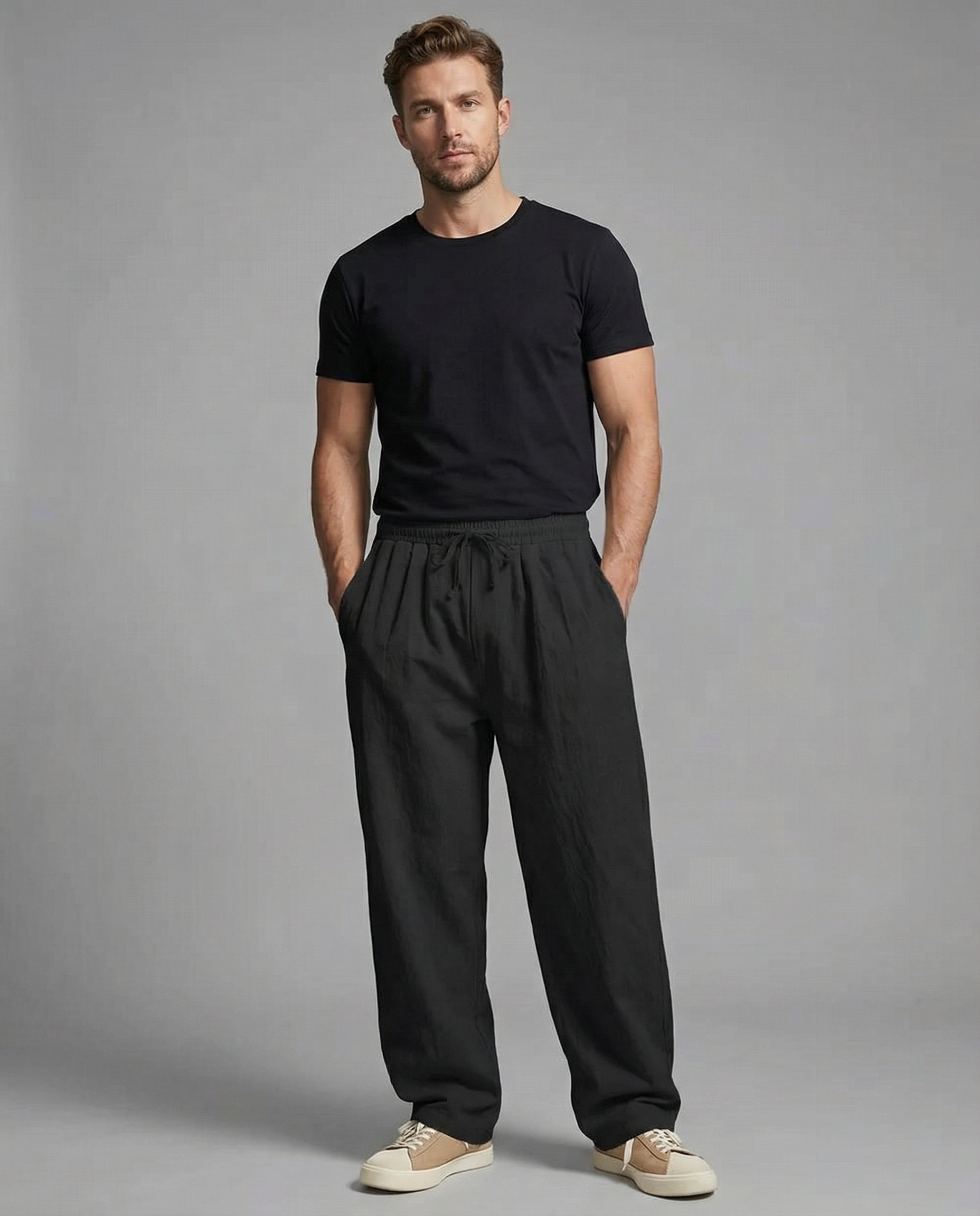 Men's Linen Trousers – Lightweight Breathable Summer Style