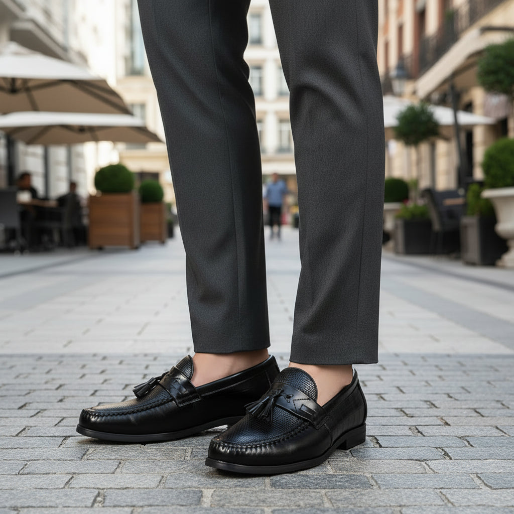 Men's Loafers – Elegant Leather Design for Versatile Wear — back view