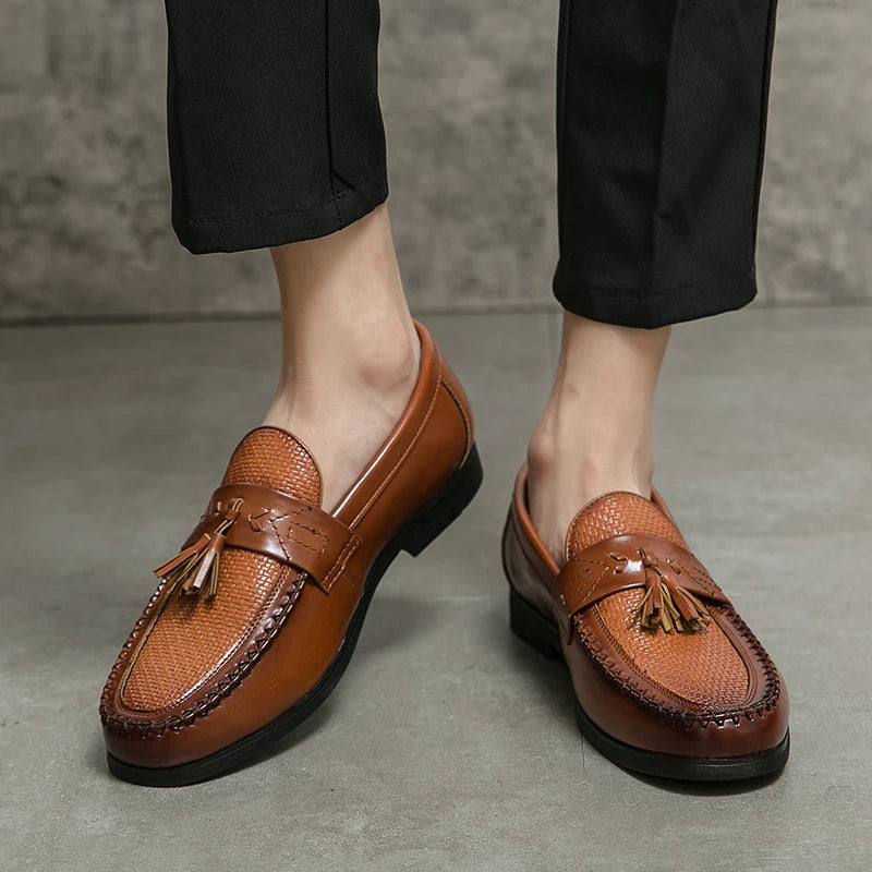 Men's Loafers – Elegant Leather Design for Versatile Wear — close-up
