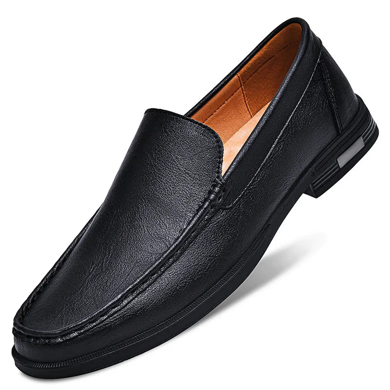 Men's Loafers – Stylish Slip-On Design for Office and Formal Events — model wearing