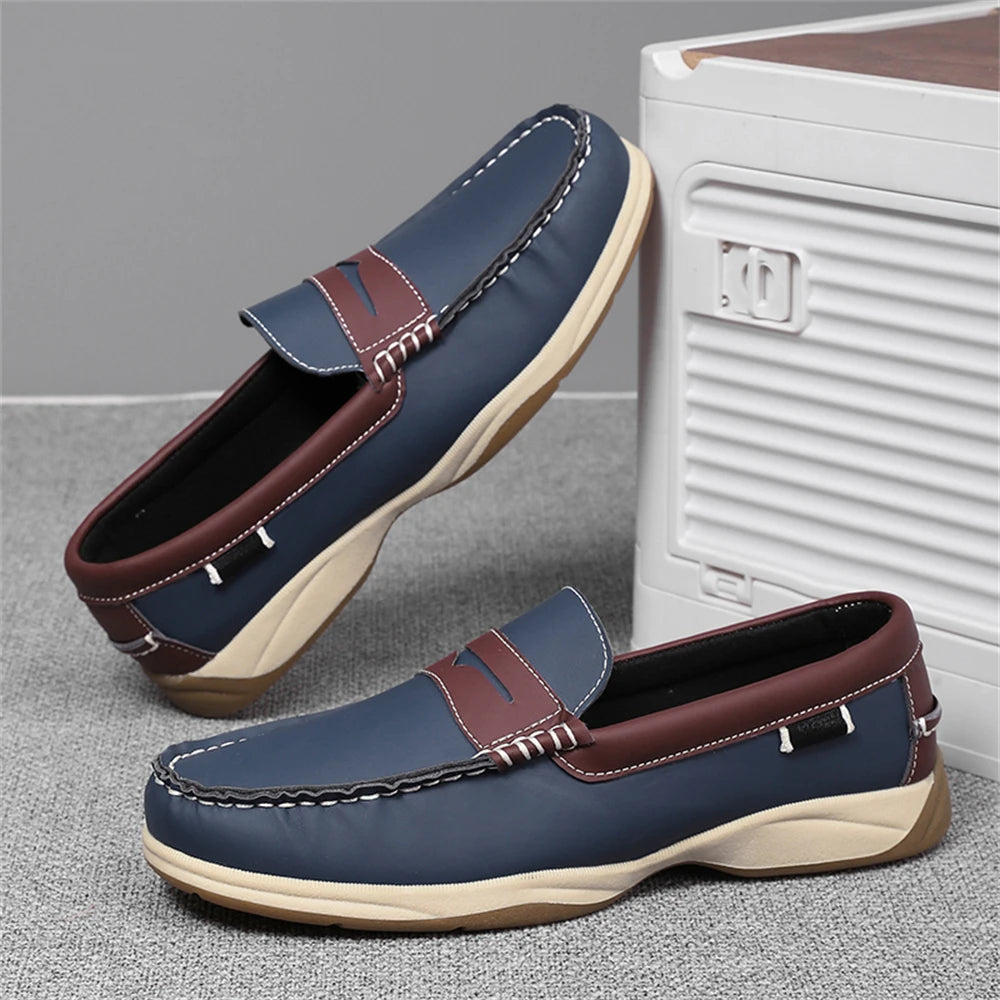 Men's Luxe Loafers – Durable TPR Outsole for Office and Travel — back view