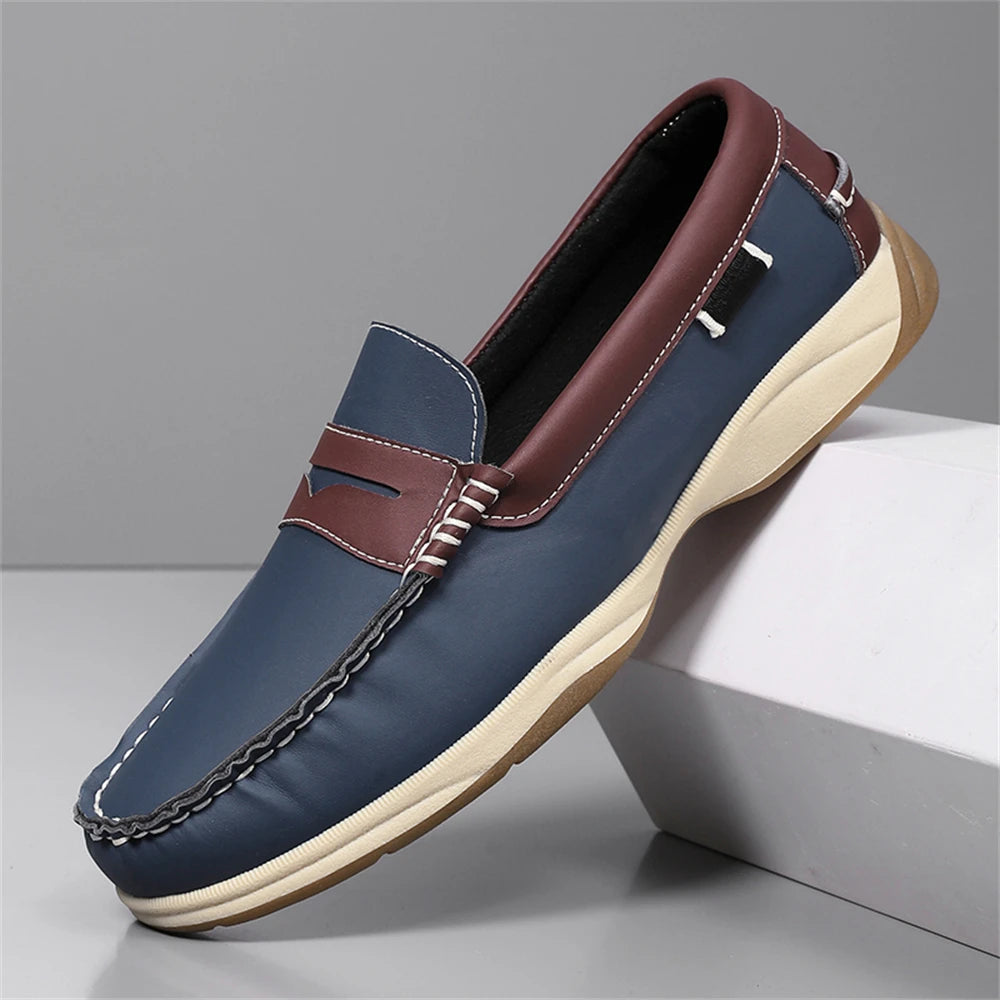 Men's Luxe Loafers – Durable TPR Outsole for Office and Travel
