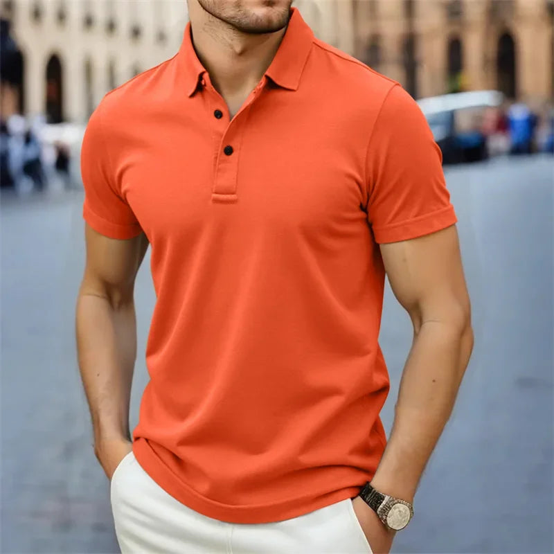 Men's Polo Shirt – Comfortable Lightweight Summer Style — side view