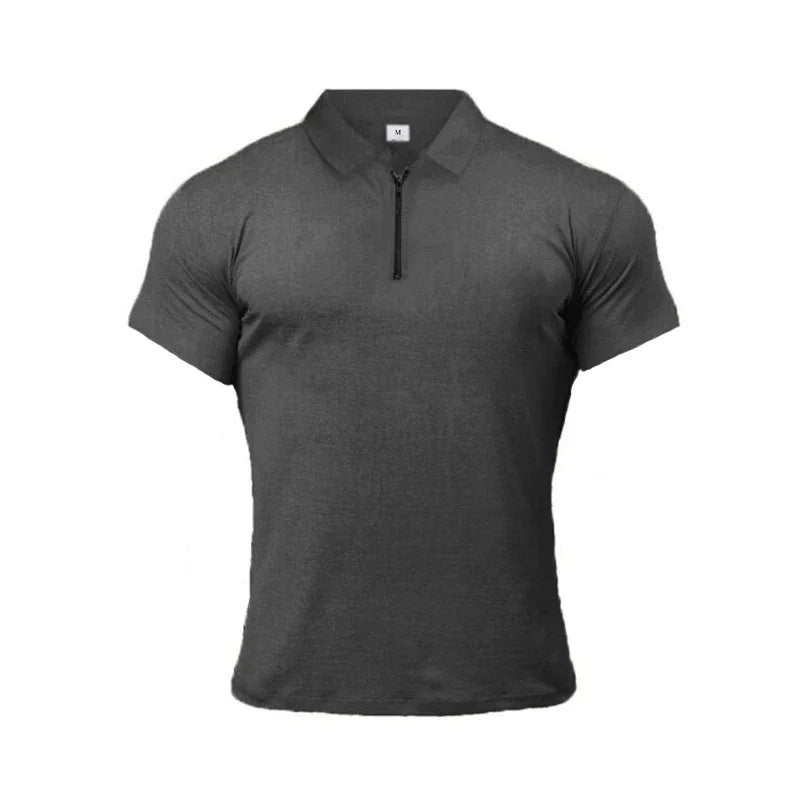 Men's Polo Shirt – Stretch Cotton Slim Fit for Casual Active Wear — styling detail