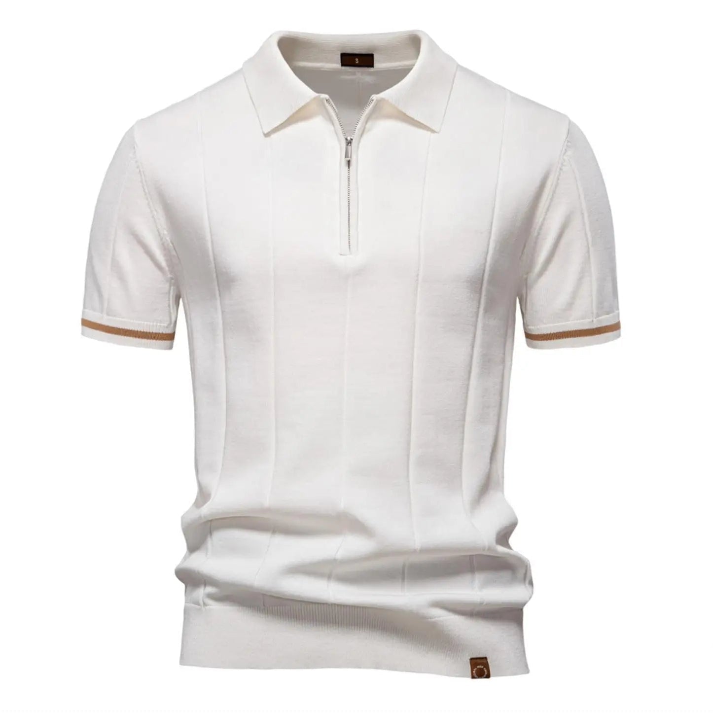 Men's Polo Shirt – Stylish Zipper Design for Athletic Comfort