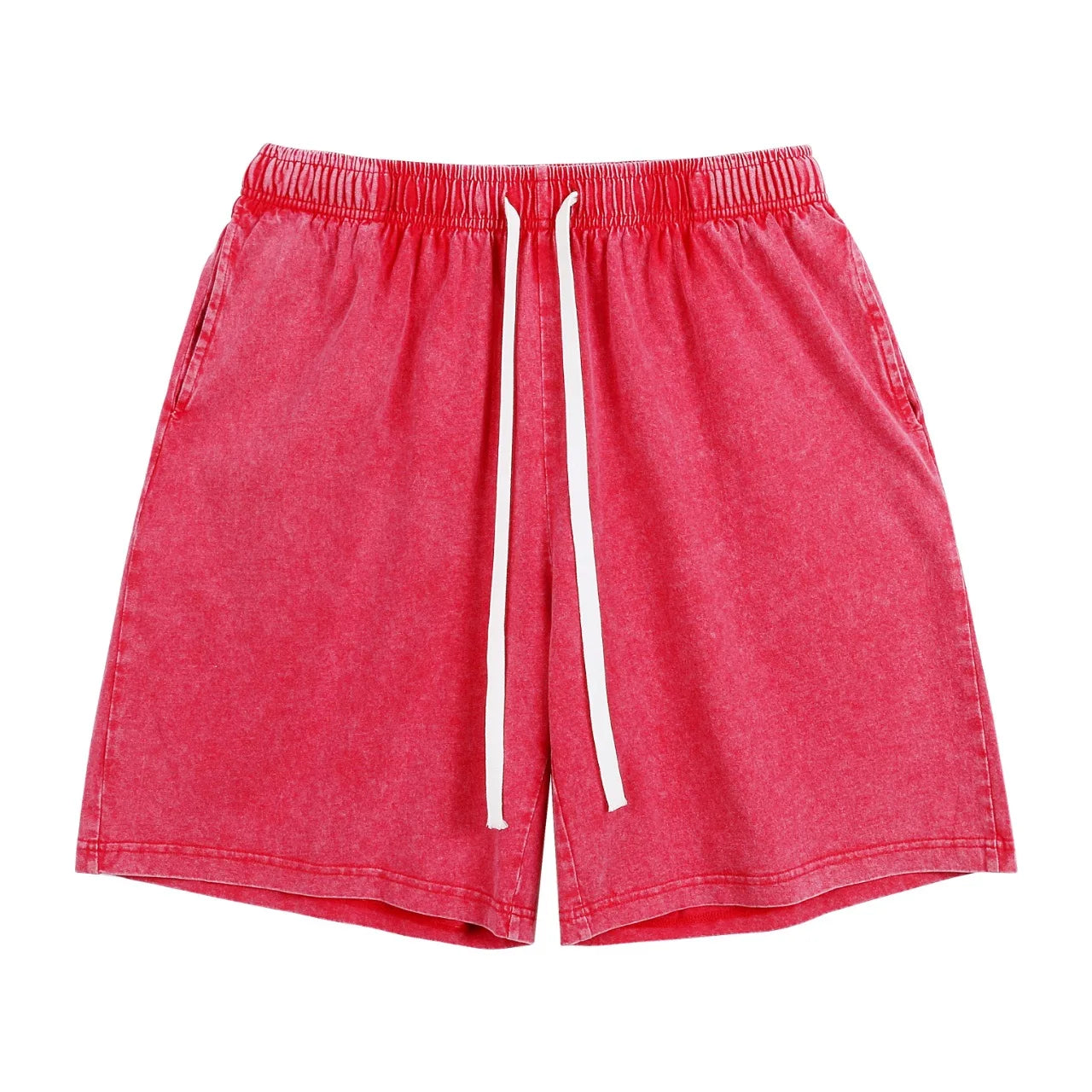 Men's Retro Gym Shorts – Lightweight Mid Waist Summer Activewear — alternative angle