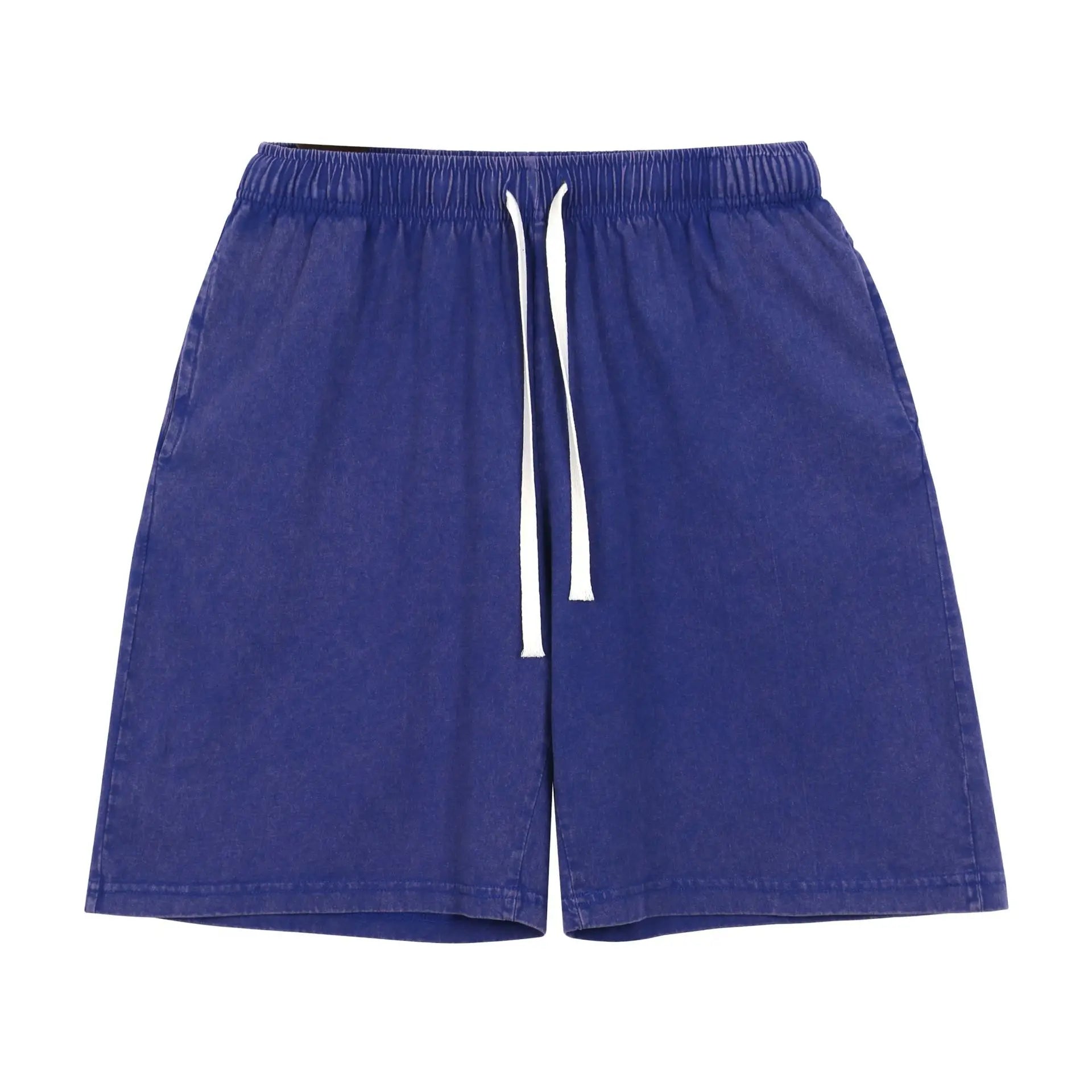 Men's Retro Gym Shorts – Lightweight Mid Waist Summer Activewear — front close-up
