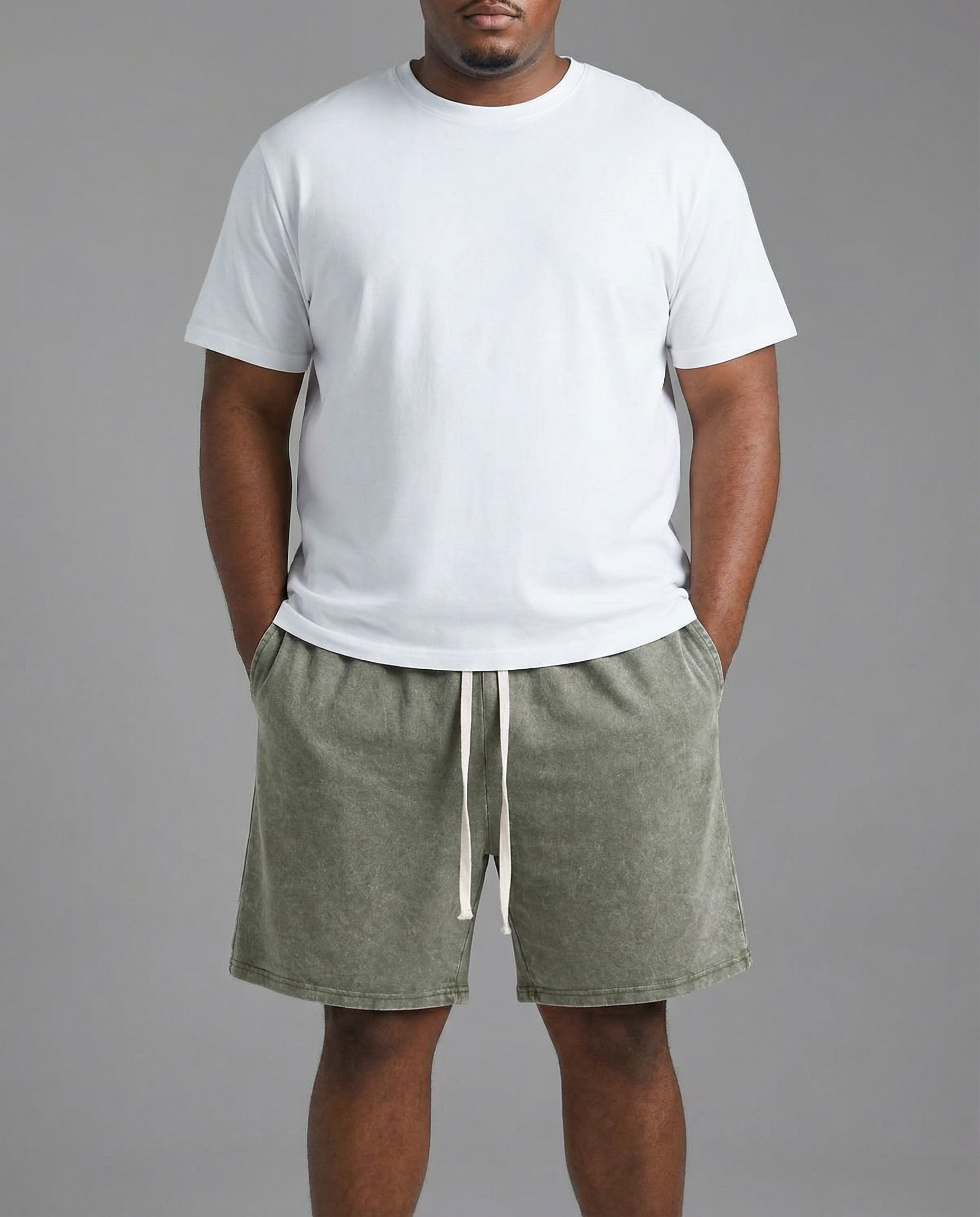 Men's Retro Gym Shorts – Lightweight Mid Waist Summer Activewear — side view