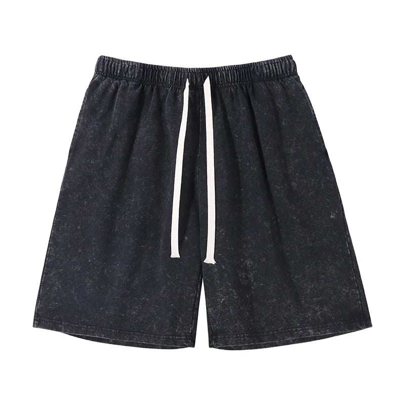 Men's Retro Gym Shorts – Lightweight Mid Waist Summer Activewear — styling detail