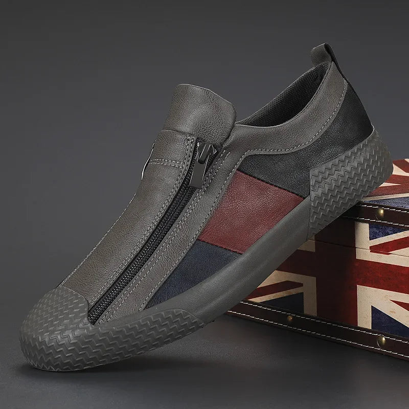 Men's Sneakers – Artisan Leather Casual Footwear for Everyday Style — model wearing