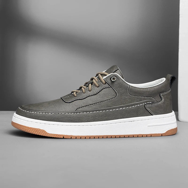Men's Sneakers – Breathable Genuine Leather Casual Comfort