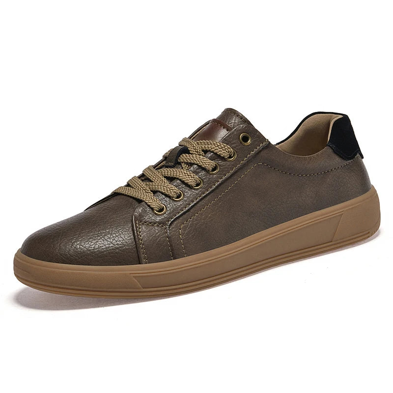 Men's Trainers – Comfortable Genuine Leather Casual Footwear — alternative angle
