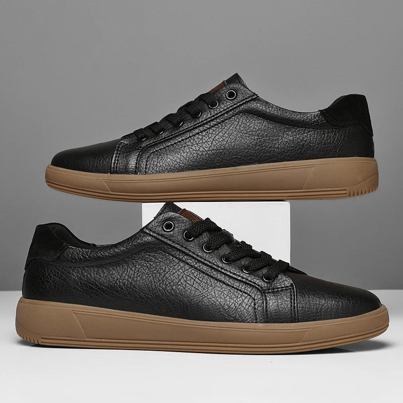 Men's Trainers – Comfortable Genuine Leather Casual Footwear — detail view