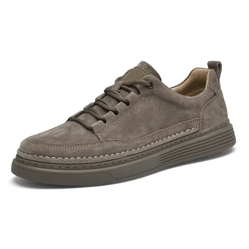 Men's Sneakers – Suede Leather Oxford Style Casual Footwear — styling detail