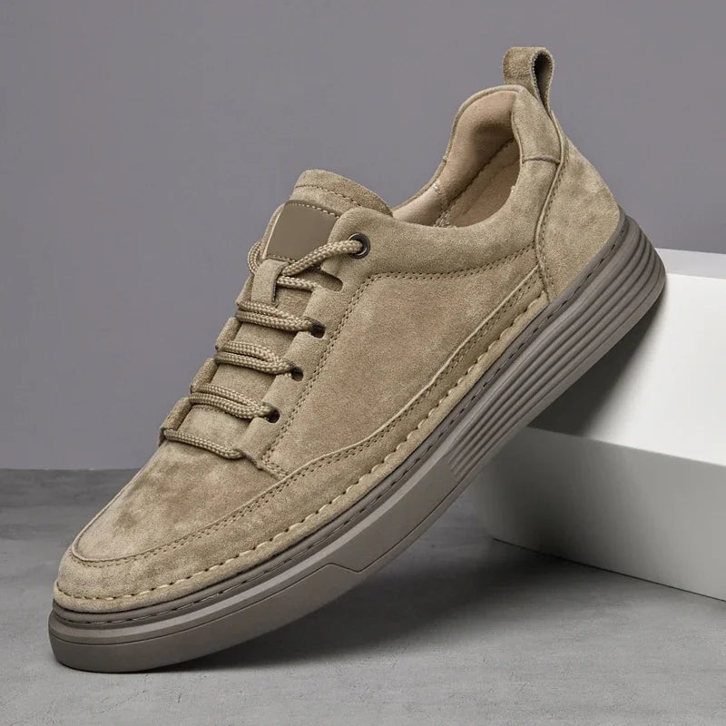 Men's Sneakers – Suede Leather Oxford Style Casual Footwear