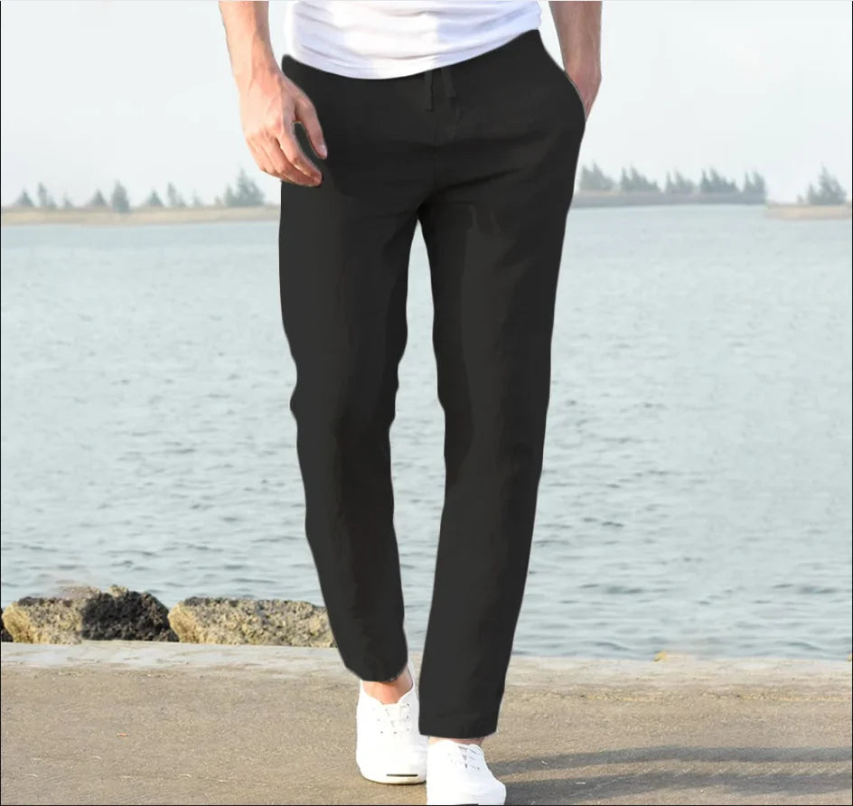 Men's Urban Joggers – Breathable Loose Fit Summer Trousers — alternative angle