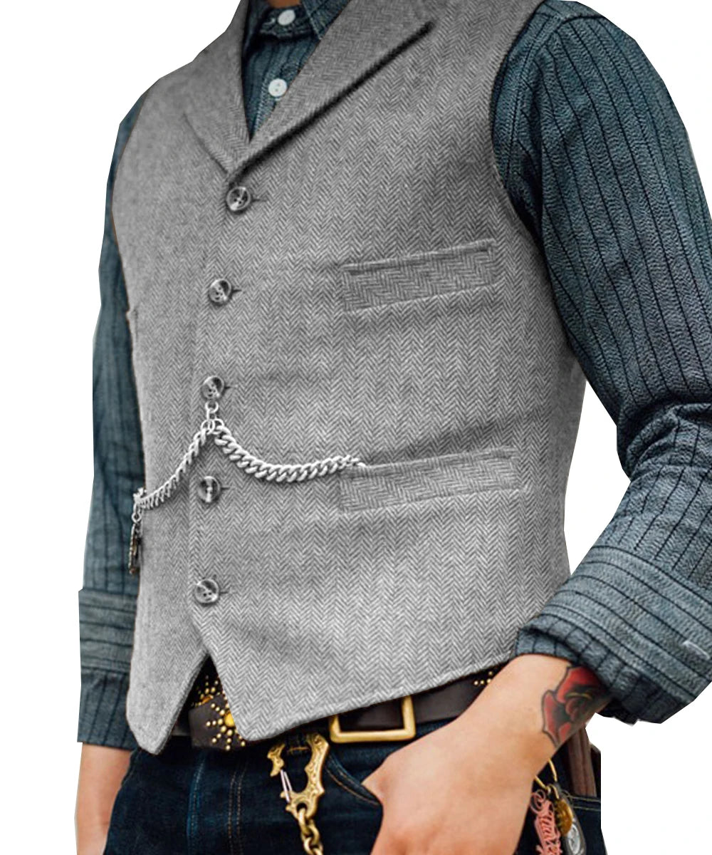 Men's Waistcoat – Stylish Layering Piece for Formal and Casual Occasions — alternative angle