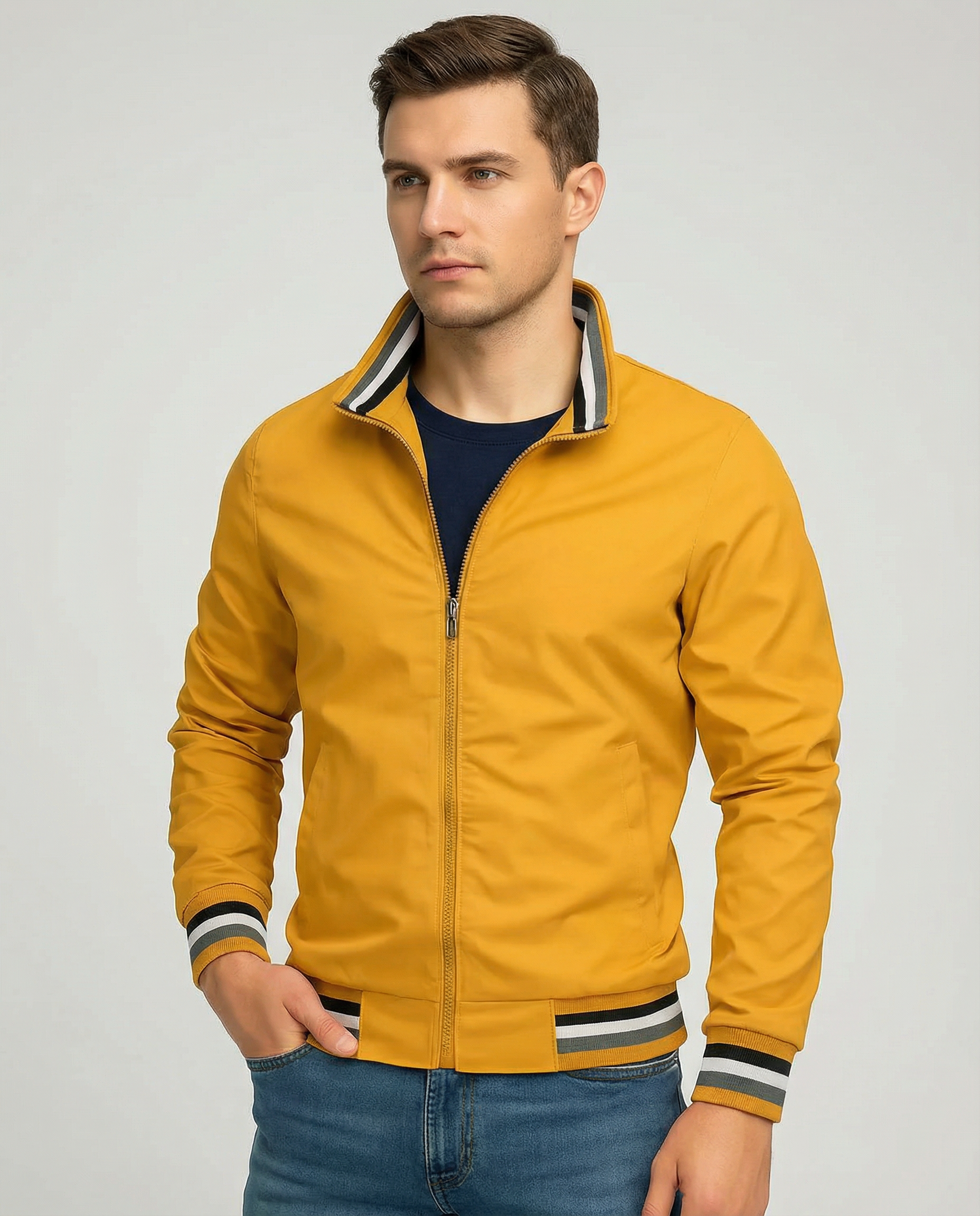 Men's Waterproof Jacket – Lightweight Essential for Outdoor Adventures — back view